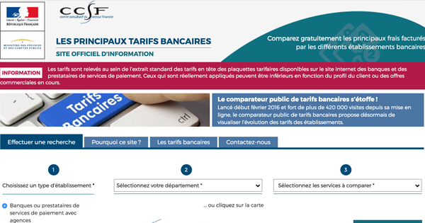 tarifs bancaires