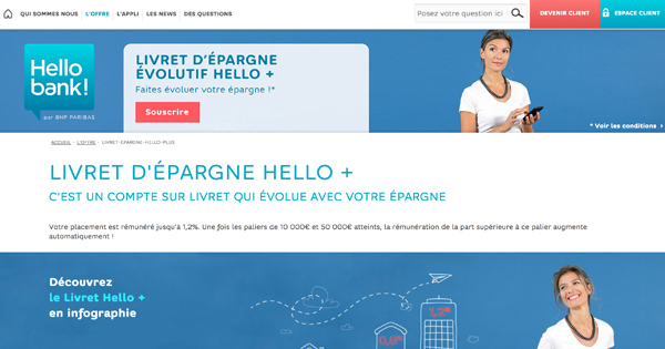 Livret épargne Hello bank